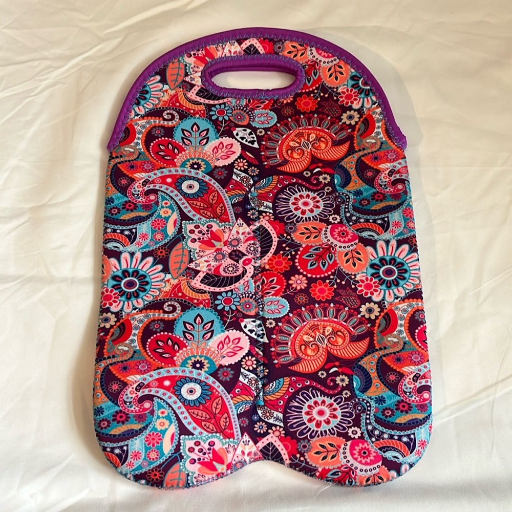 Koverz 2 bottle Wine Carrier - paisley